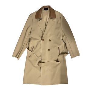 Monarc Classic Beige Double Breasted Trench Coat M
